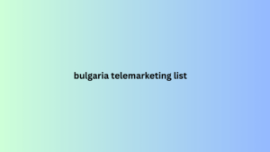 bulgaria telemarketing list