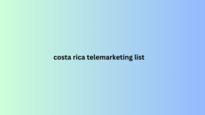 costa rica telemarketing list