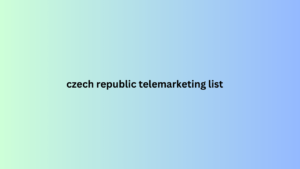 czech republic telemarketing list