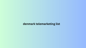 denmark telemarketing list