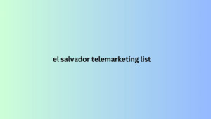 el salvador telemarketing list