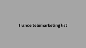 france telemarketing list