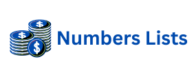 Numbers Lists